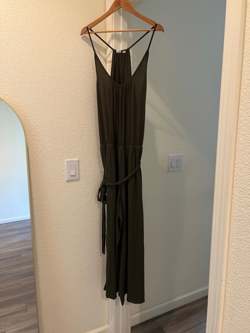 Gap Olive Green Wide Leg Jumpsuit